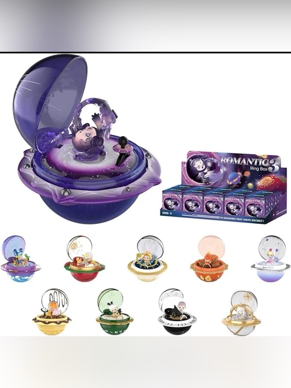 POP MART Romantic Ring 3 Series Blind Box - Full Set Unopened